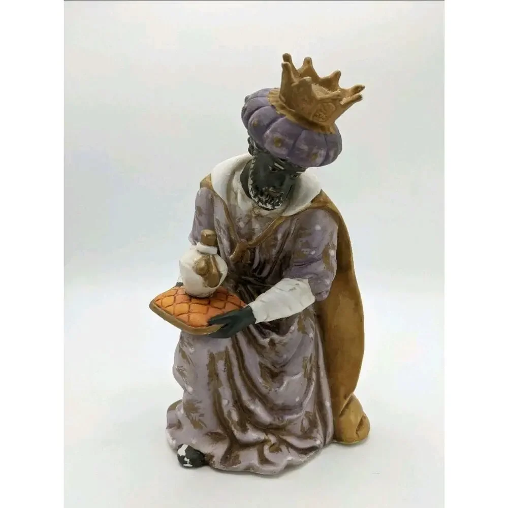 Grandeur Noel Collectors Edition Hand Painted 9 Porcelain Christmas Nativity Set